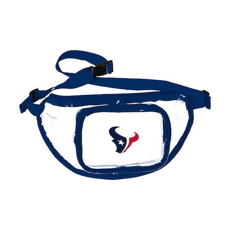 Logo Brands Houston Texans Clear Fanny Pack 613-881